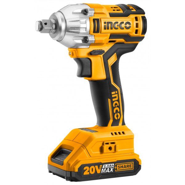 Avvitatore ad impulsi con due batterie+borsa 1/2"