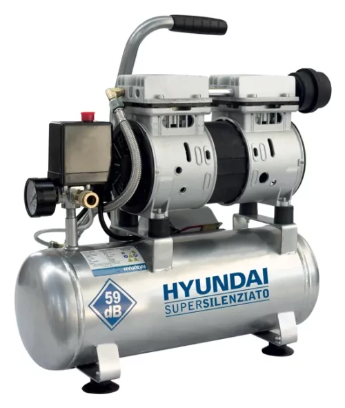 Compressore d’aria 6 lt silenziato oil free 1 hp