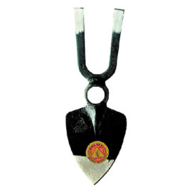 Zappetta a cuore con bidente art. 005 gr. 550 - manico 6030202/6030905 Orsatti