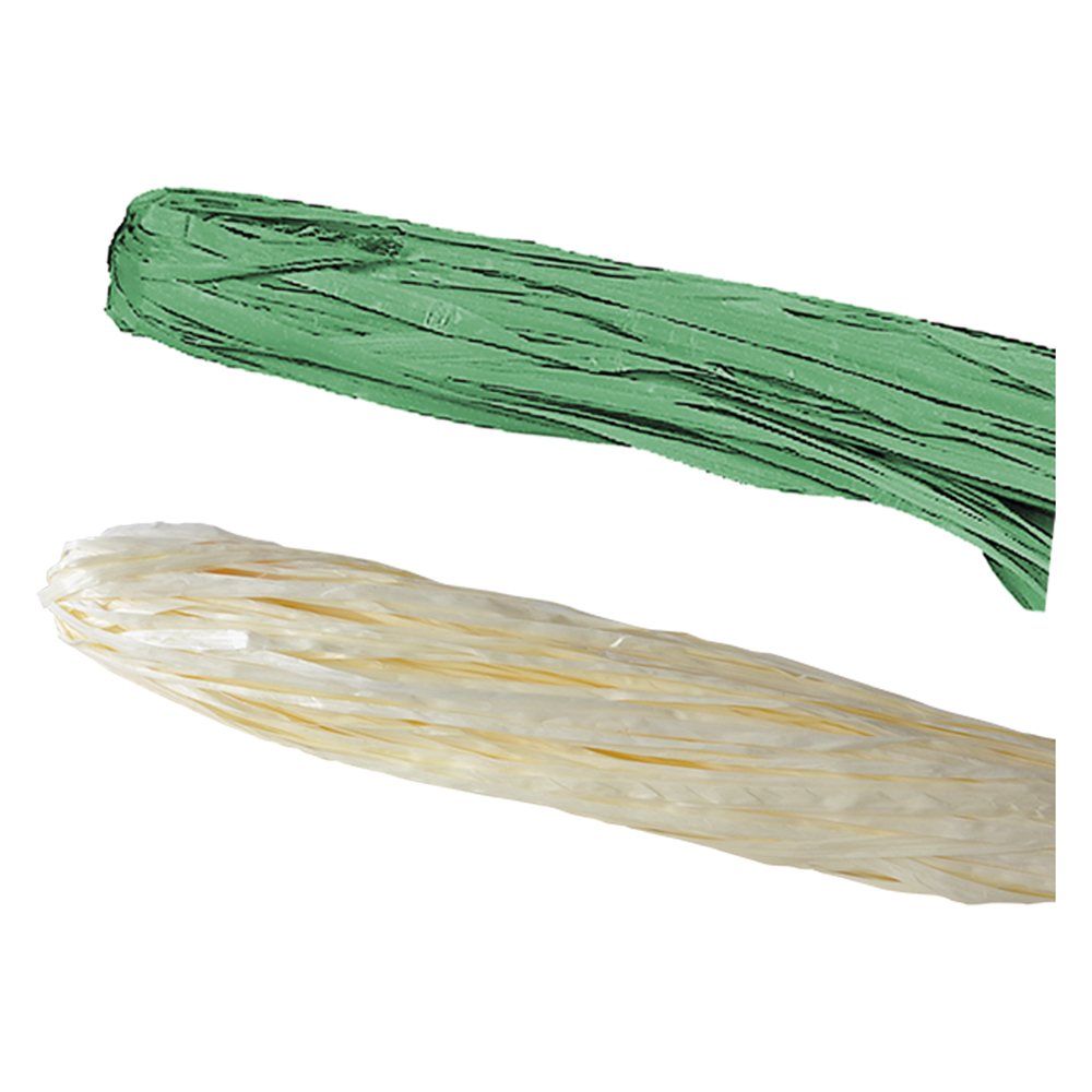 Rafia sintetica a spezzoni gr. 200 circa – colore verde Lif