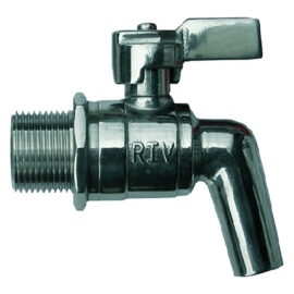 Rubinetto a sfera inox con leva 1/2 Senza marca