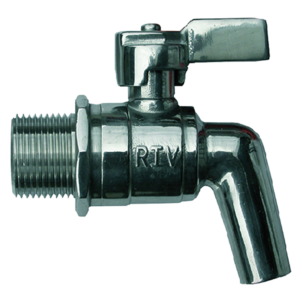 Rubinetto a sfera inox con leva 1 Senza marca