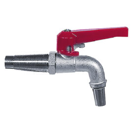 Rubinetto a sfera per botte in legno ø int.14 - filet.24/18 mm - 3/8 Senza marca