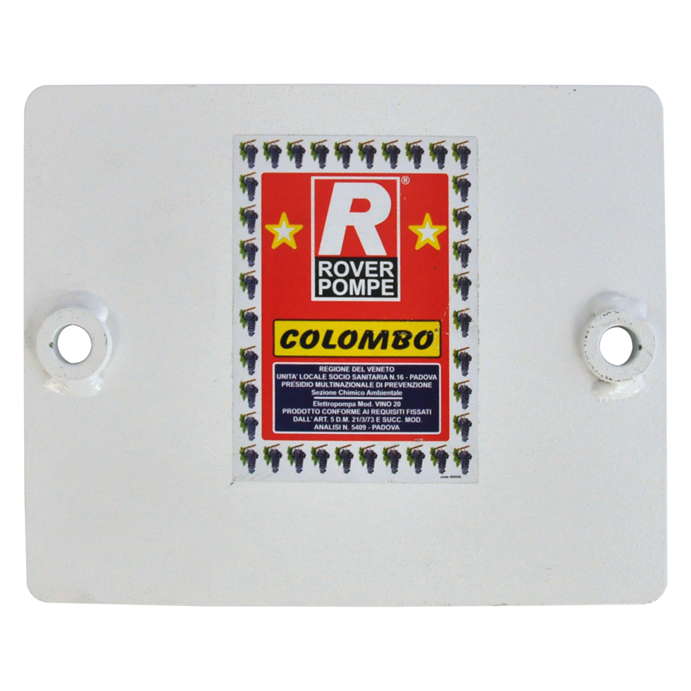 Piastra in ghisa cm 21 x 26 – verniciata bianca Rover