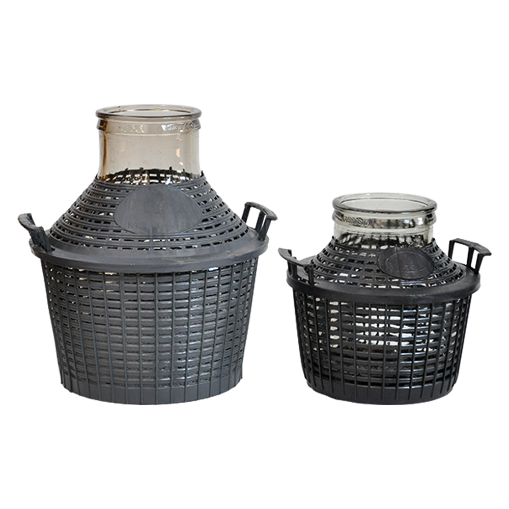 Damigiana in vetro a ‘bocca larga’ lt.10 – Ø bocca 11,5 cm senza tappo Senza marca