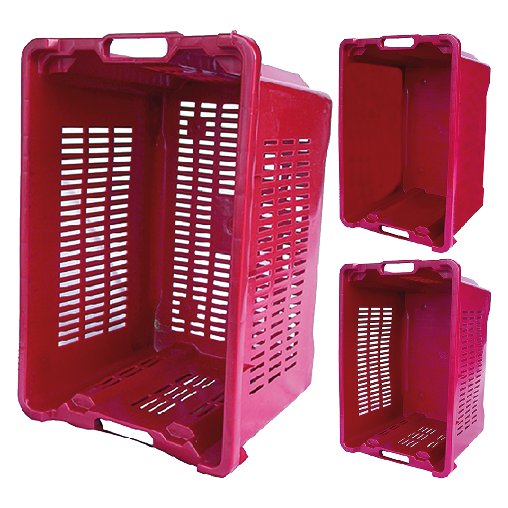 Cassetta pvc impilabile forata lateralmente Ics