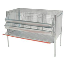 Gabbia galline ovaiole tre celle cm 107 x 50 x h 80 Mg gabbie