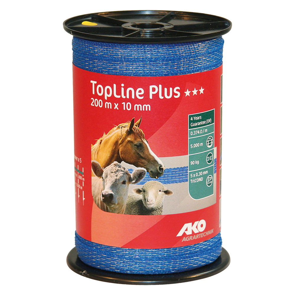 Fettuccia elettrica h 10 mm – 5 fili – mt. 200 blu Albert kerbl