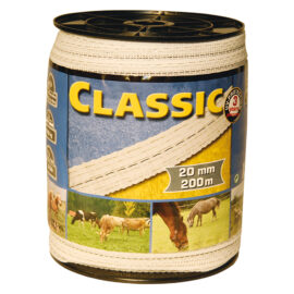 Fettuccia elettrica h 20 mm - 6 fili - mt. 200 bianca Albert kerbl