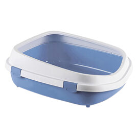 Toilette per cani-gatti 'queen' blu acciaio/bianco Stefanplast