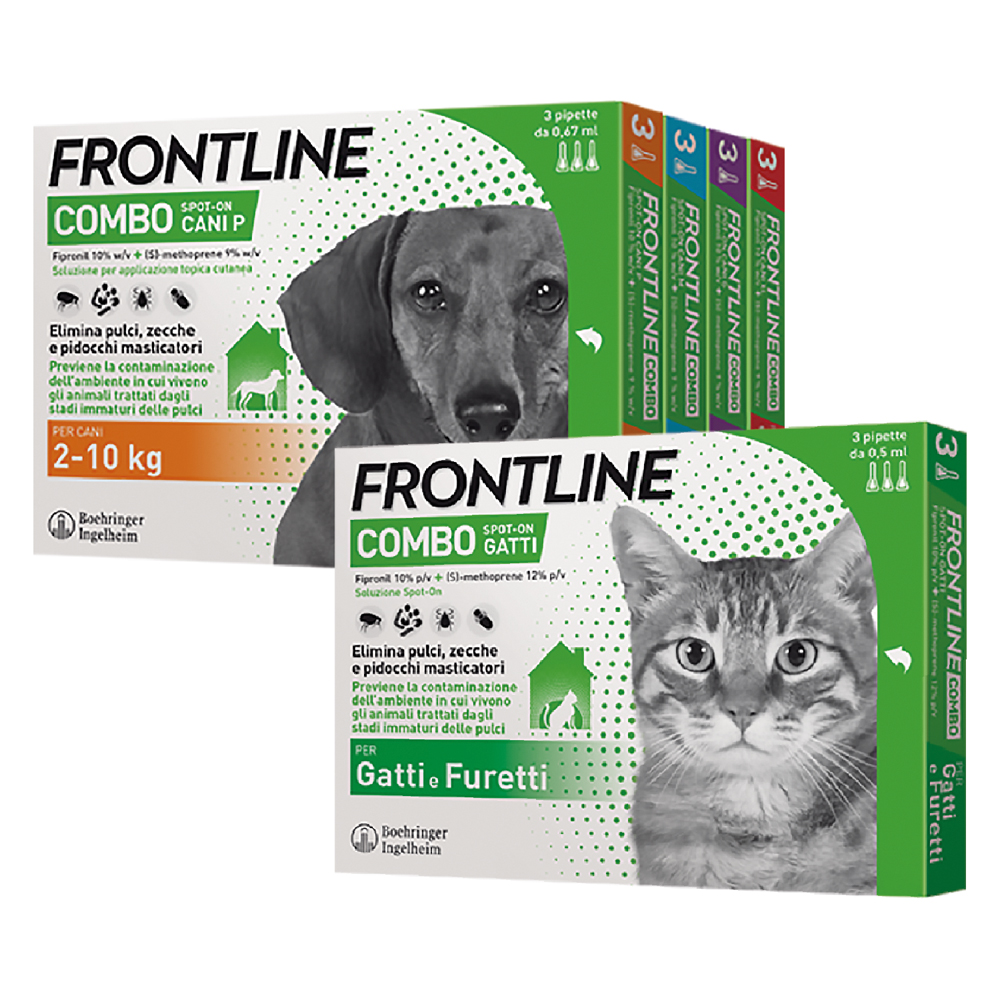 Antiparassitario ‘frontline combo’ cani 10/20 kg – 3 pipette ml 1,34 Frontline