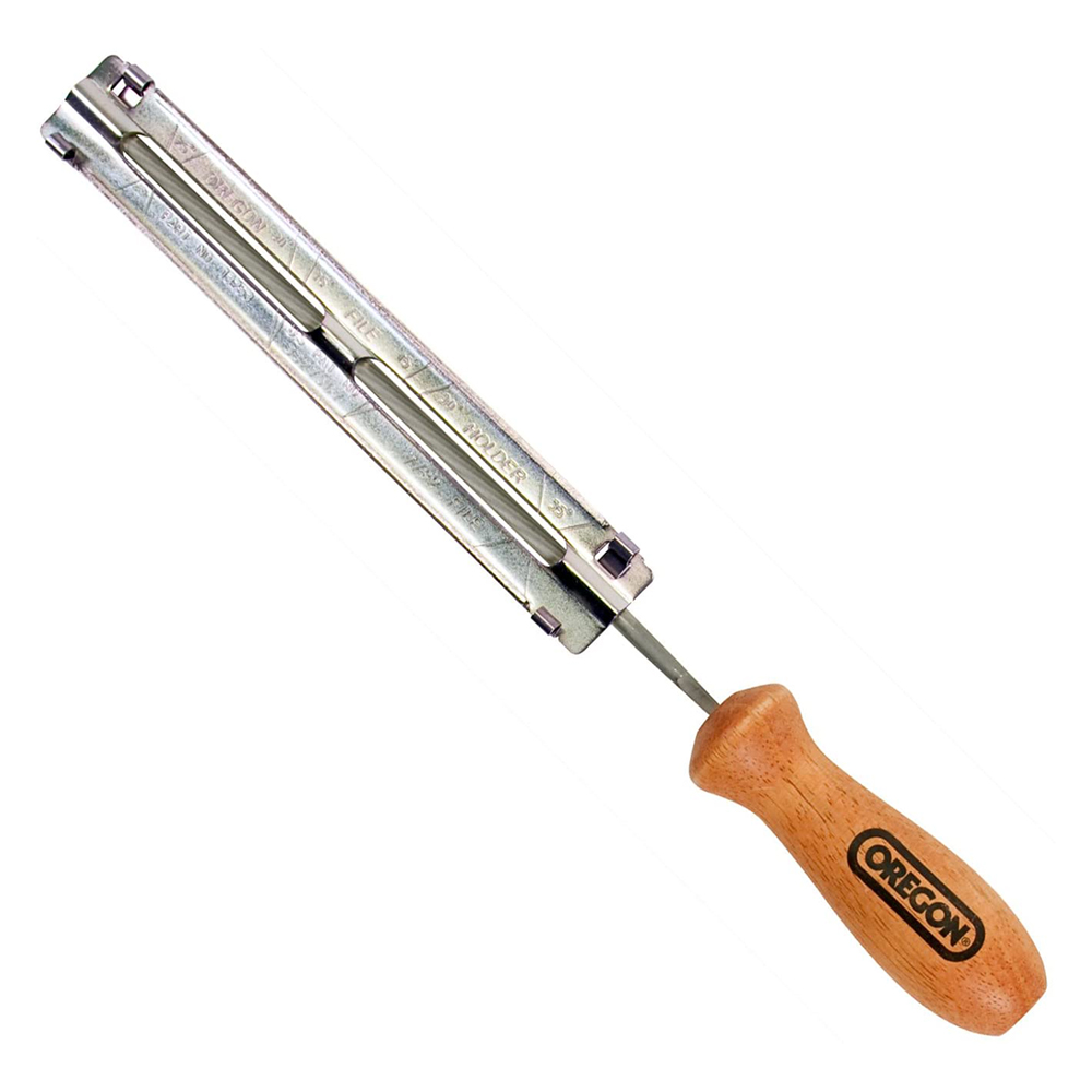 Porta lima per affilatura catena motosega lima a profilo tondo Ø 4 mm (5/32) Oregon