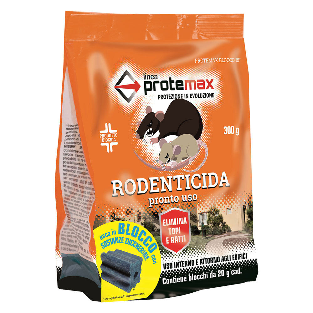 Esca topicida in blocchi paraffinati ‘bf’ gr. 300 Protemax