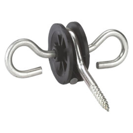 Aggancio doppio per maniglia cancello recinzioni elettriche ganci girevoli a 360° Albert kerbl