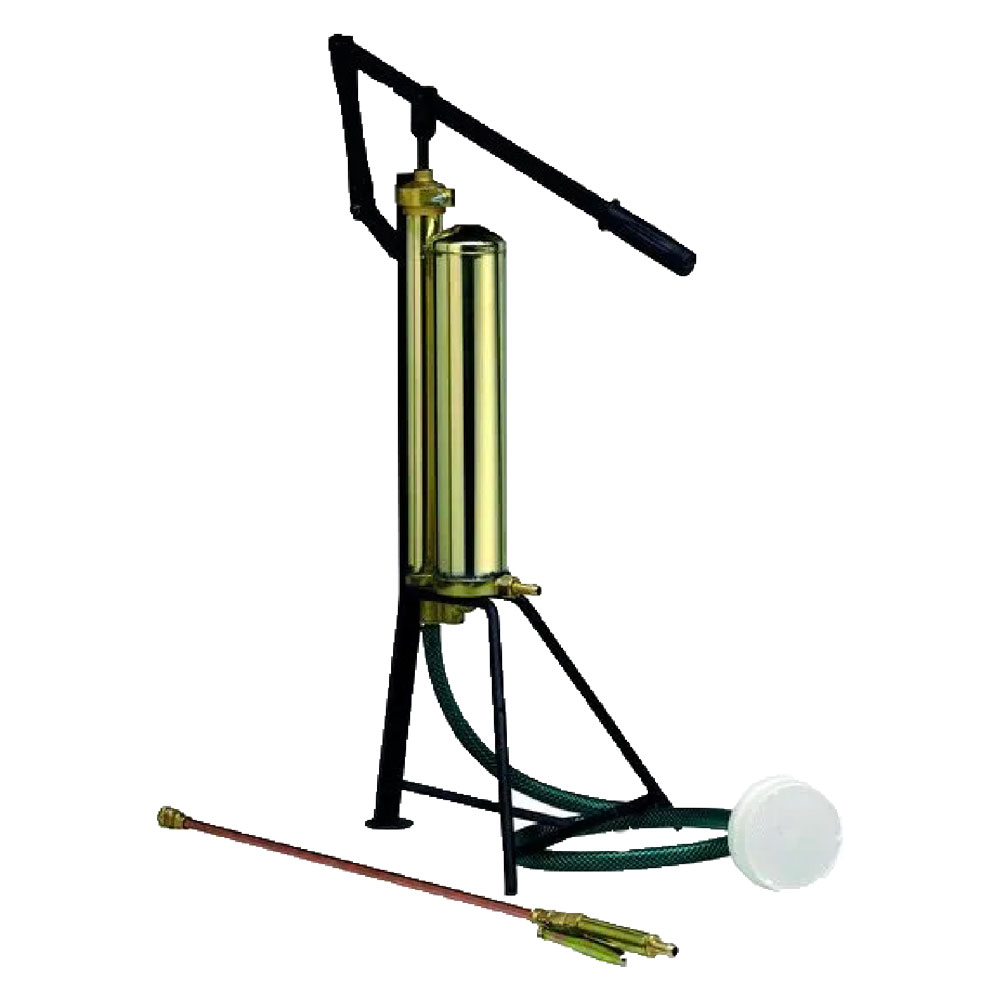 Pompa autoriempiente a leva ‘loira’ con cavalletto ferro verniciato Bivi