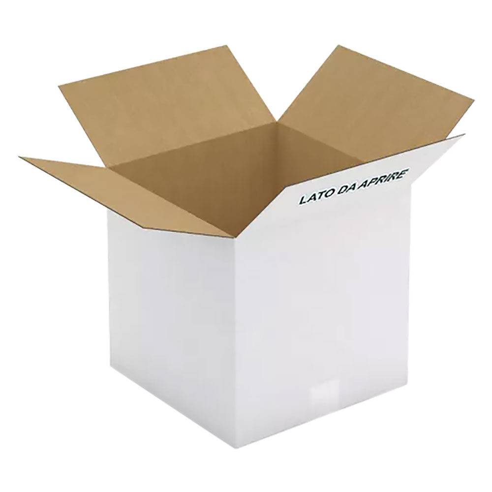 Scatola per latte olio in cartone per 4 latte da 5 lt – cm 30,5 x 25 x h.31 Senza marca