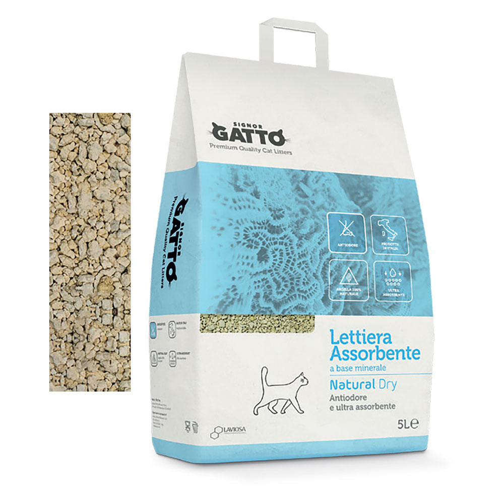 Lettiera igienica ‘natural dry’ 5 lt Signor gatto