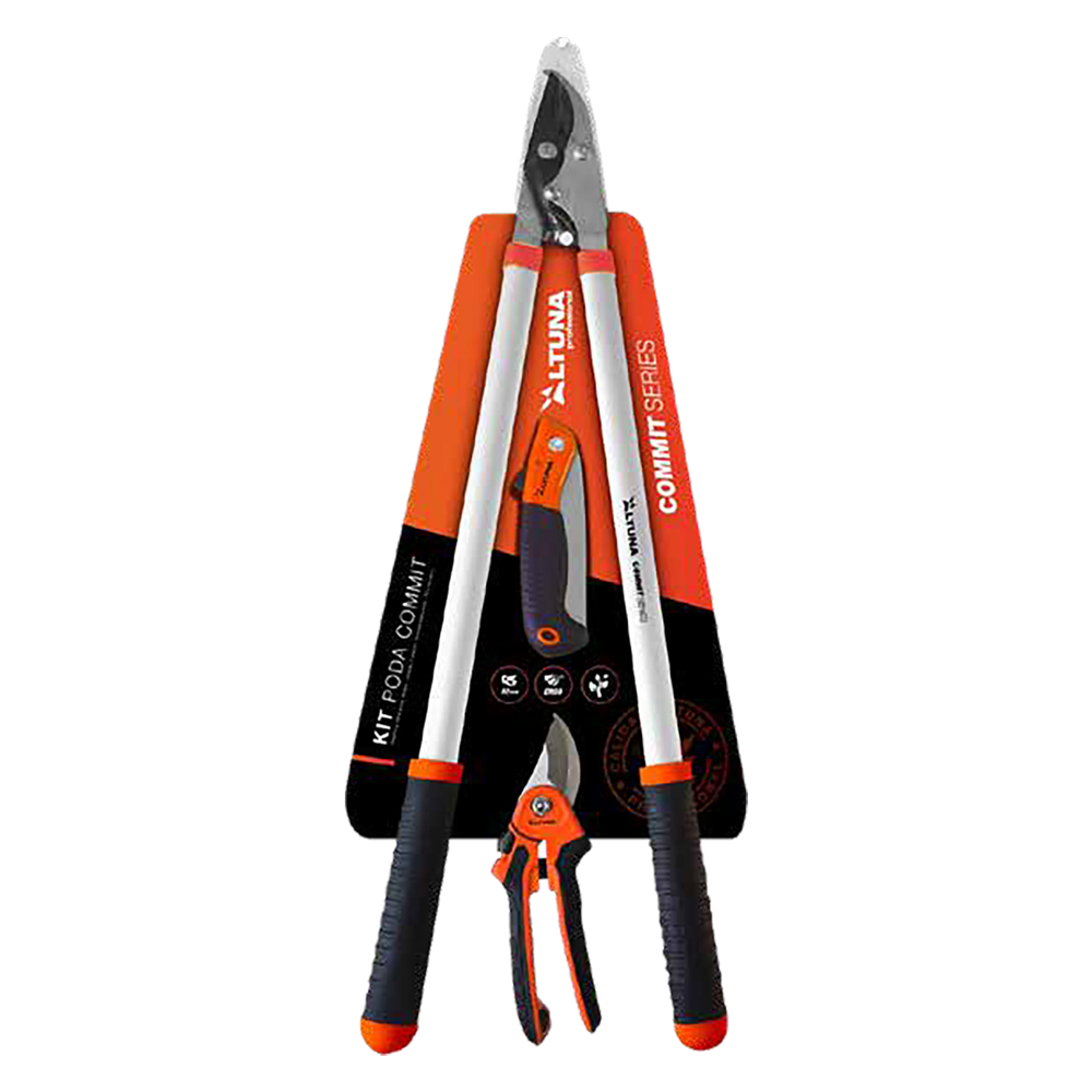 Troncarami a by-pass con forbici e seghetto ‘kit1’ set 3 pezzi Altuna