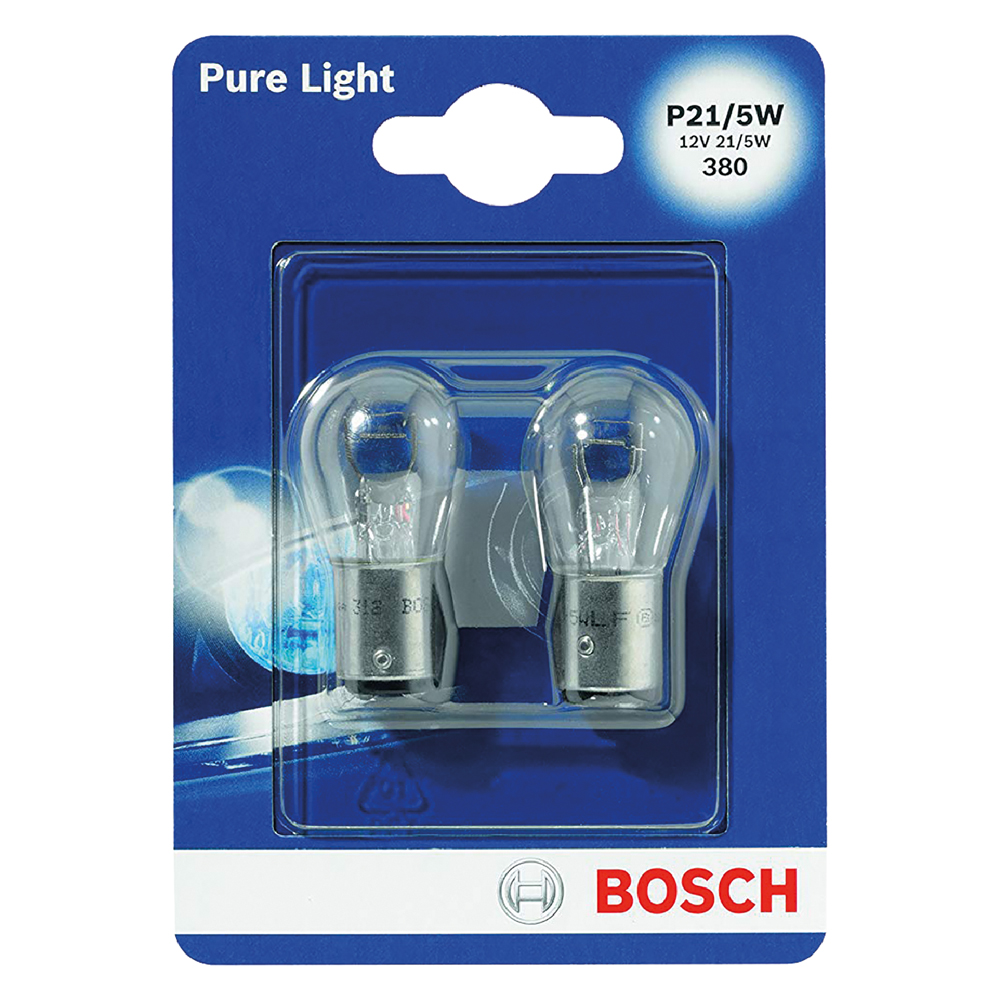 Lampadina per faro posteriore p21/4w – 12 v – 21/4 w  2 pezzi Bosch