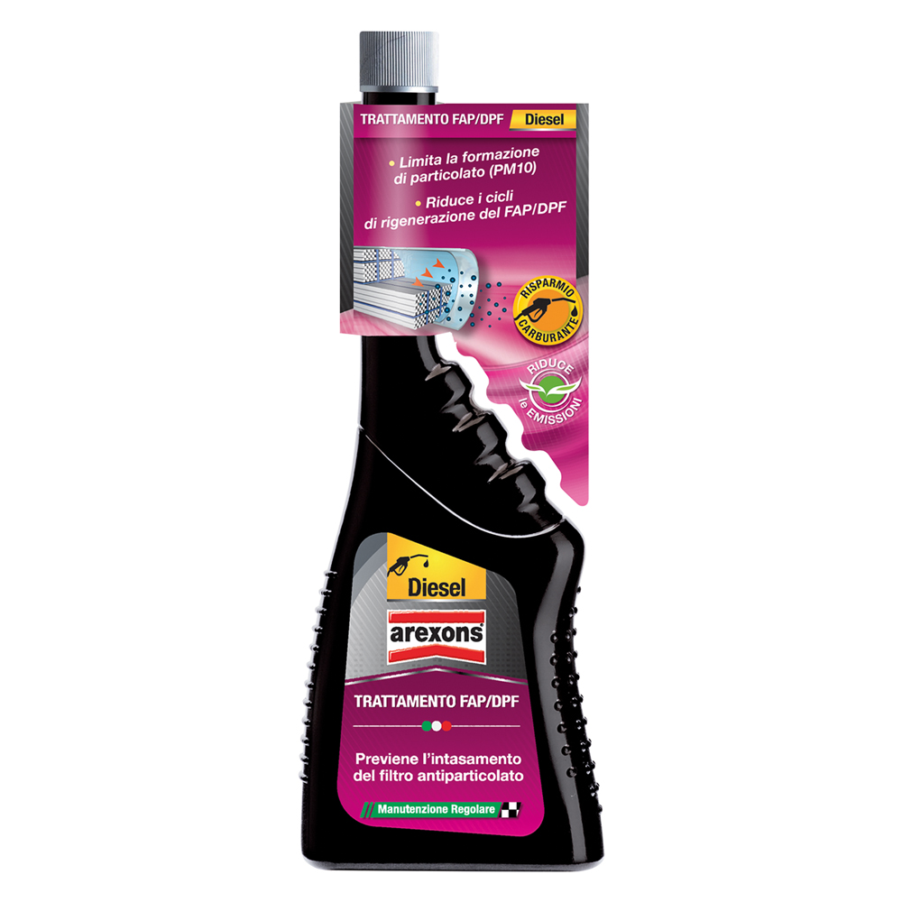 Liquido additivo trattamento filtro fap/dpf ml 250 Arexons