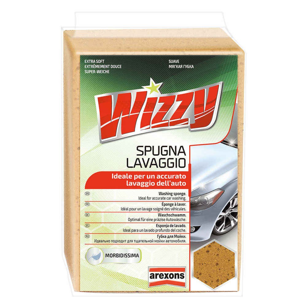 Spugna lavaggio auto ‘wizzy’ cm 17 x 11 x 7 Arexons