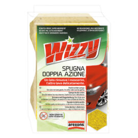 Spugna lavaggio auto doppia azione 'wizzy' cm 16 x 10,5 x 7 Arexons