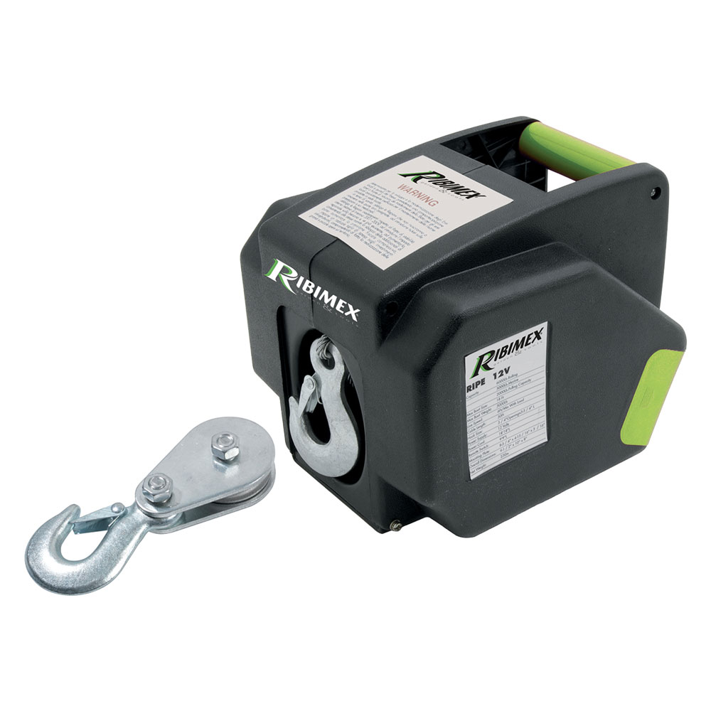 Verricello elettrico kg 900 – 300 w (12v – 25a) Ribimex