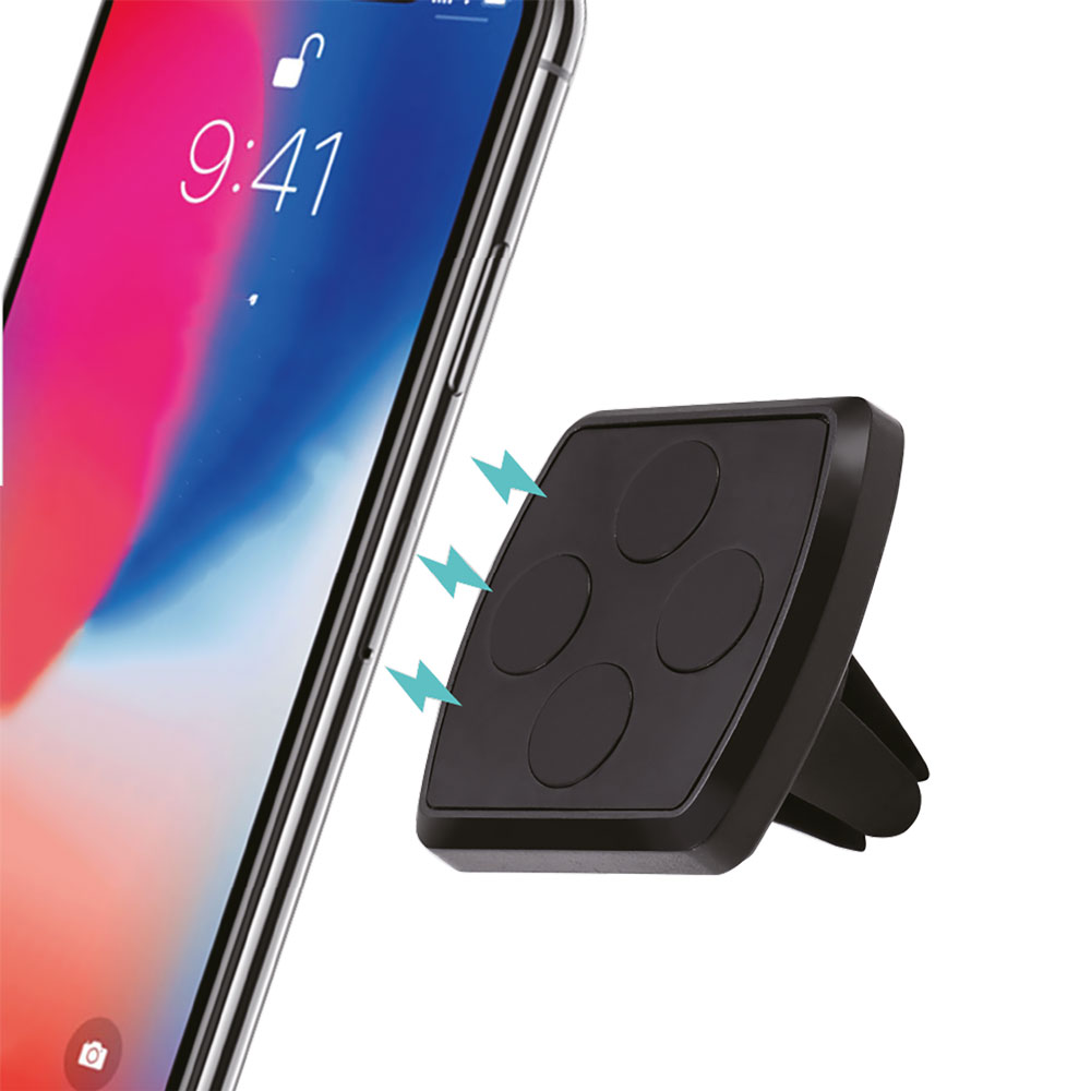 Supporto smartphone magnetico per automobile nero Lostech