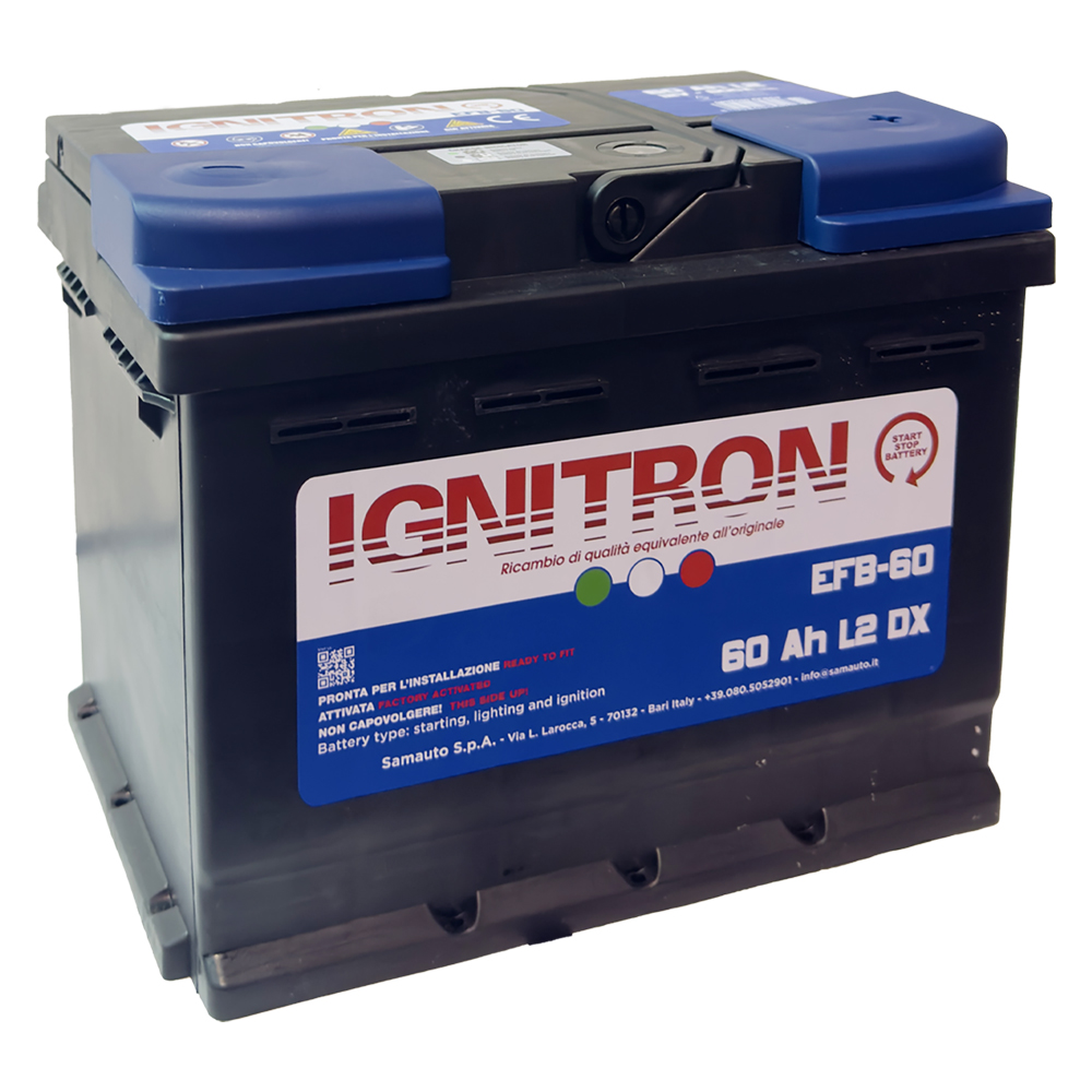 Batteria per auto start & stop ‘ignitron efb’ 60 ah – mm 242 x 175 x 190 Ignitron