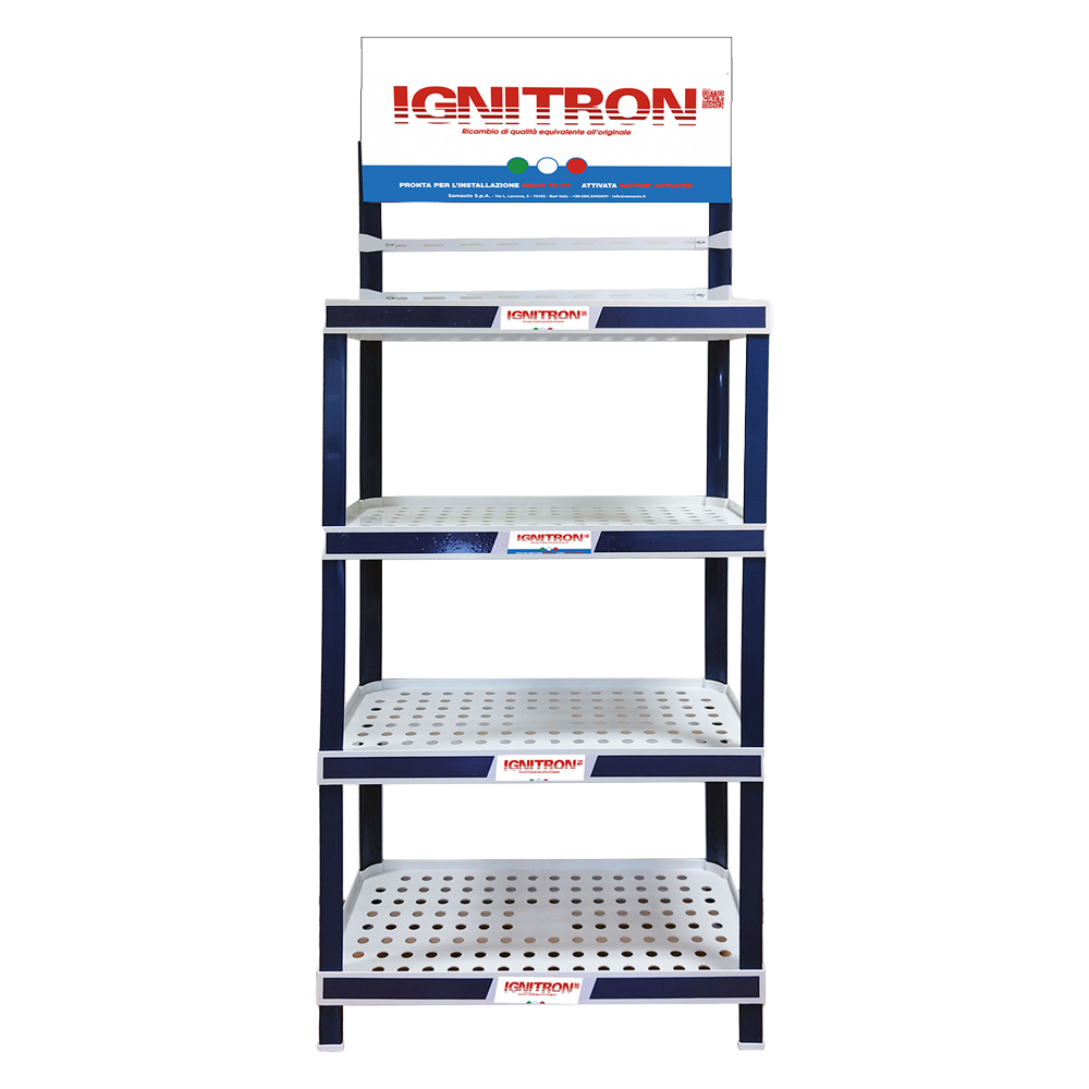 Espositore da terra per batterie ‘ignitron’ cm 70 x 34,7 x h.172 Ignitron