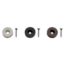 Sottosedia con vite Ø mm 23  - pz. 8 marrone Blister koncreto