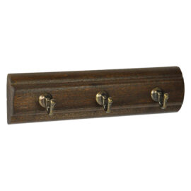 Appenditutto adesivo legno noce 3 posti - pz. 1 Blister koncreto