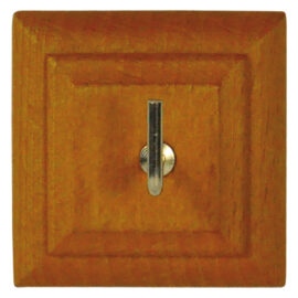 Appenditutto adesivo legno 'quadro' 1 posto - pz. 2 Blister koncreto