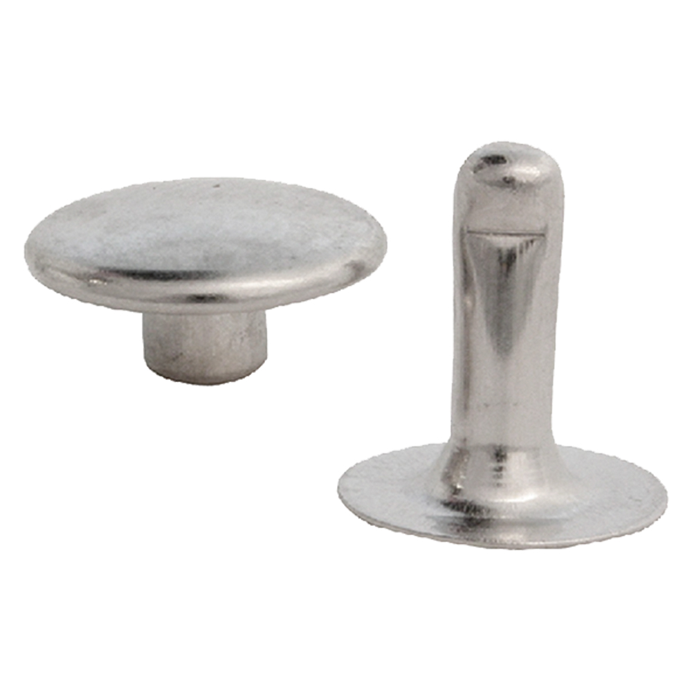 Rivetto nichelato con testa maschio/femmina n. 33  – pz 50 Blister koncreto
