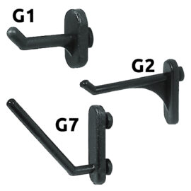 Gancio in nylon per pannelli portautensili g7 - pz 10 Blister koncreto