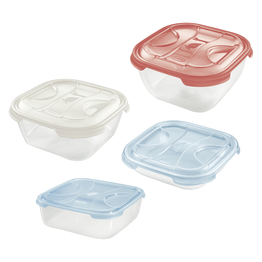 Contenitore quadro in plastica ‘frigo box’ lt0,5 cm 15,8×15,8xh.4,35 acqua tra Tontarelli