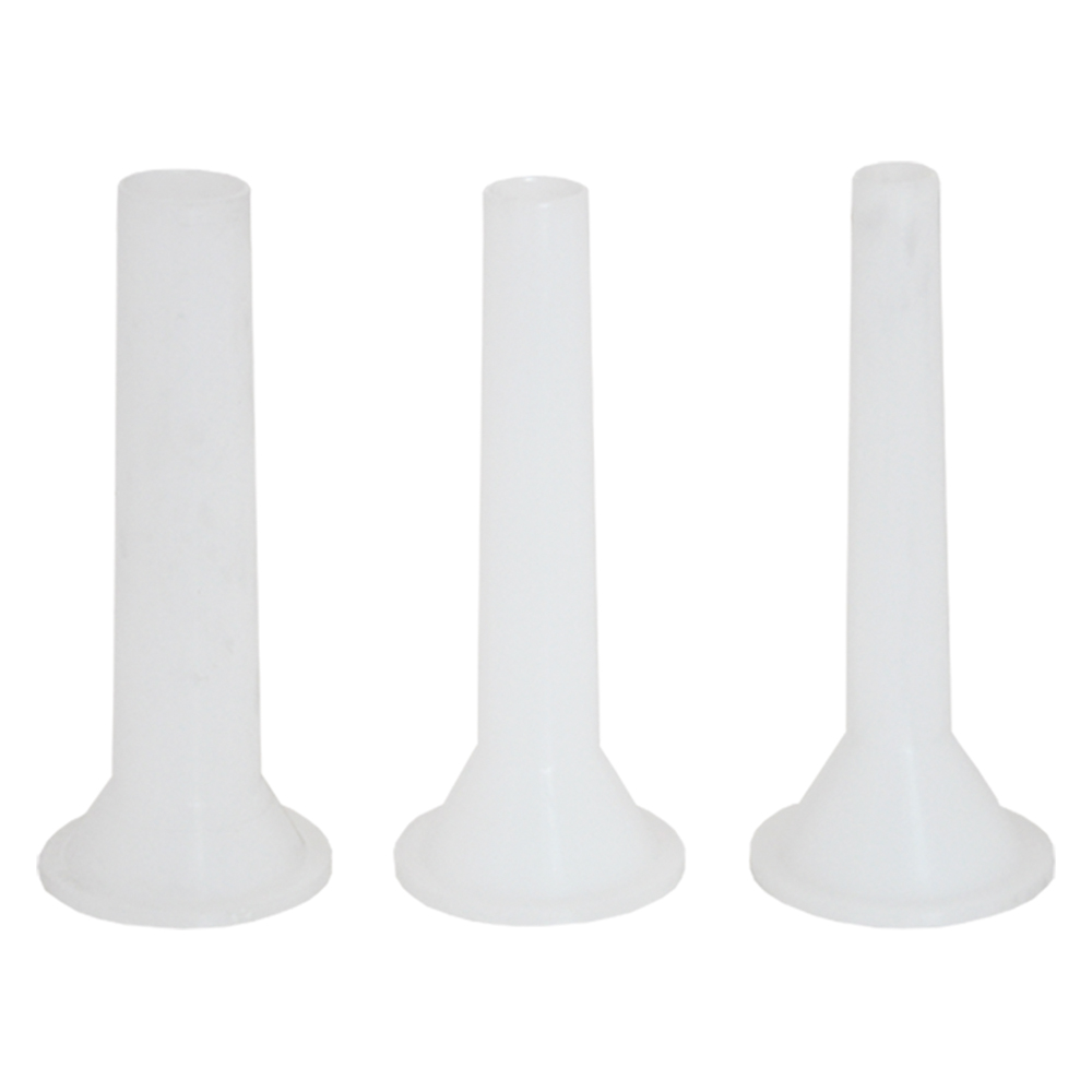 Serie tre imbuti in pvc per artus c25 e tritacarne n.5 Reber