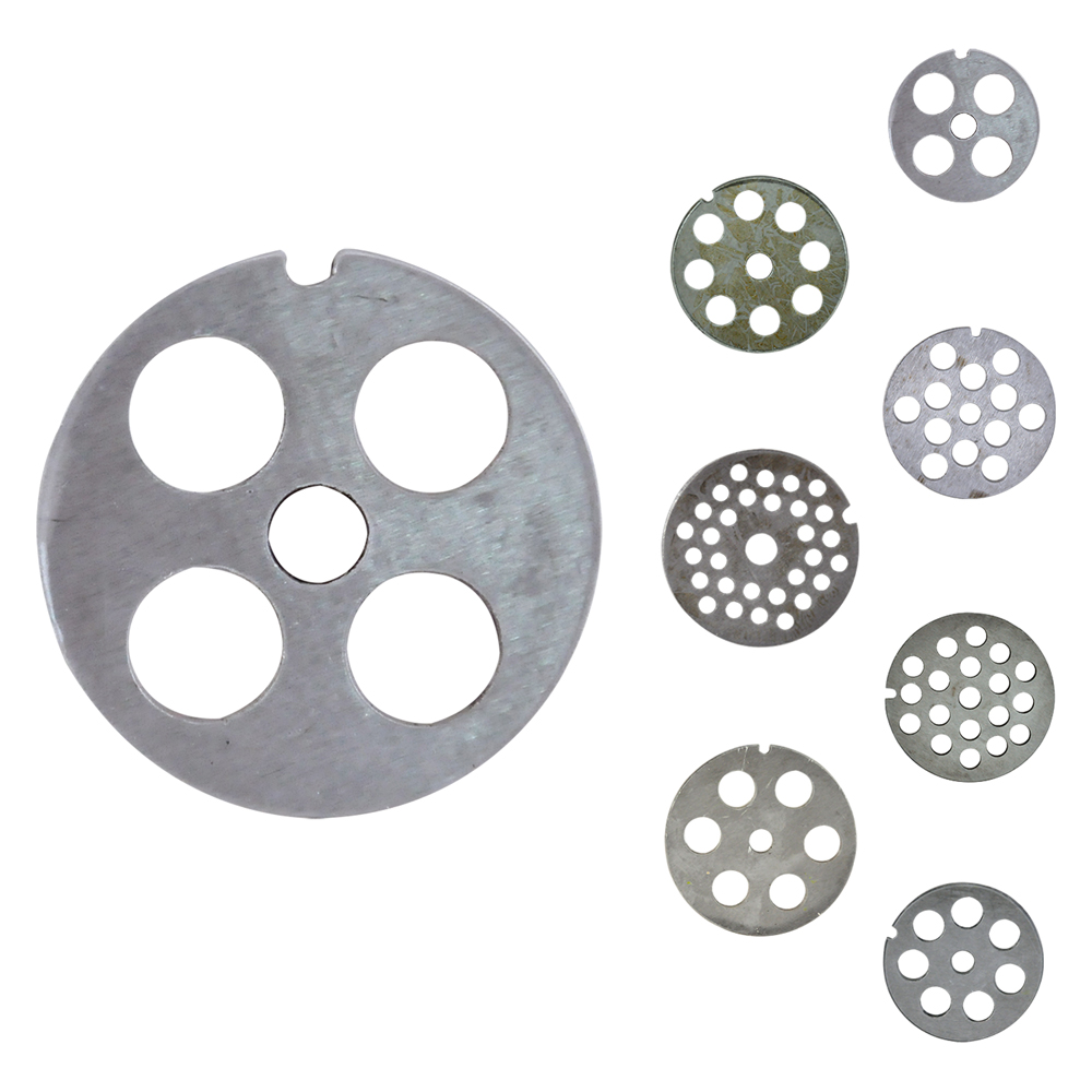 Piastra per tritacarne manuale per n.10 – 30 fori da 6 mm. Reber