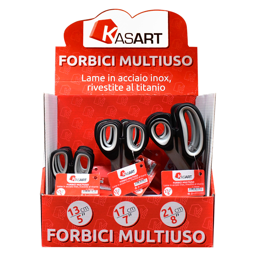 Espositore forbici multiuso ‘kasart’ 18 pezzi Kasart