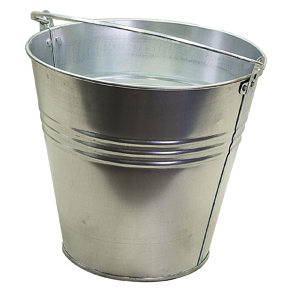 Secchio in lamiera zincata lt.12 (Ø 29 x h.25 cm) Kasart