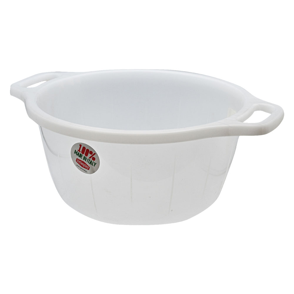 Bacinella bombata ø 35 cm – 10 lt neutro Stefanplast