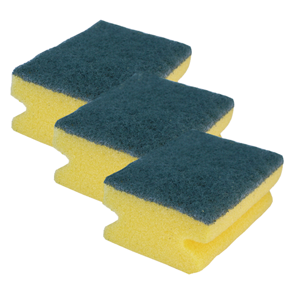 Spugna da cucina abrasiva ‘brilla’ cm 10 x 7 x 5 Senza marca