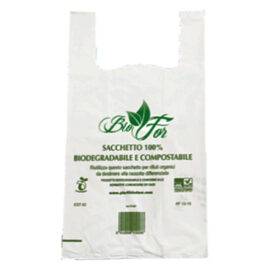 Buste shopper compostabili medie gr.7,5 - 27+ 14 x 50 cf 500pz Senza marca