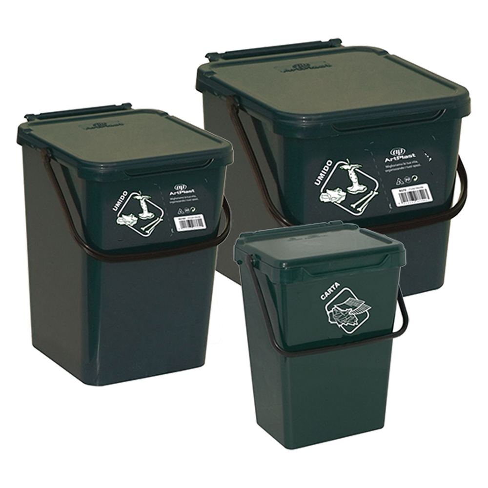 Secchio per raccolta differenziata 10 litri – cm 23 x 24 x 30 Artplast