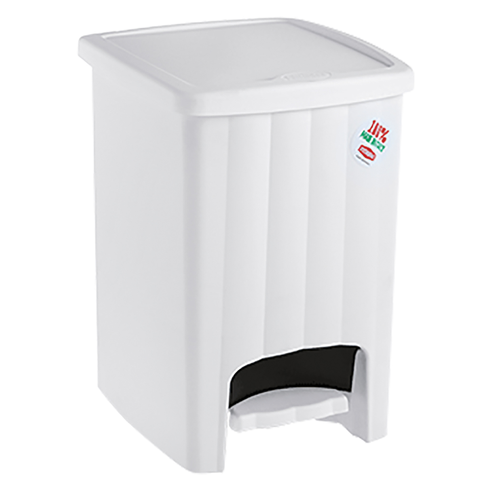 Pattumiera a pedale ‘margherita’ lt. 20 – col. bianco Stefanplast