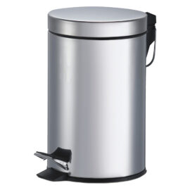 Pattumiera tonda in acciaio h.26 - Ø 20 cm Senza marca