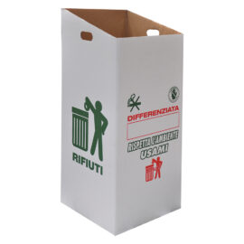 Cartone contenitore per raccolta differenziata cm.38 x 38 x h.90 Senza marca