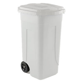 Bidone immondizia carrellato 'ottanta' lt. 80 - grigio/coperchio blu Mobil plastic