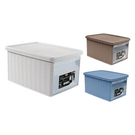 Scatola multiuso 'elegance' medium cm 29 x 39 x h 21 bianca Stefanplast