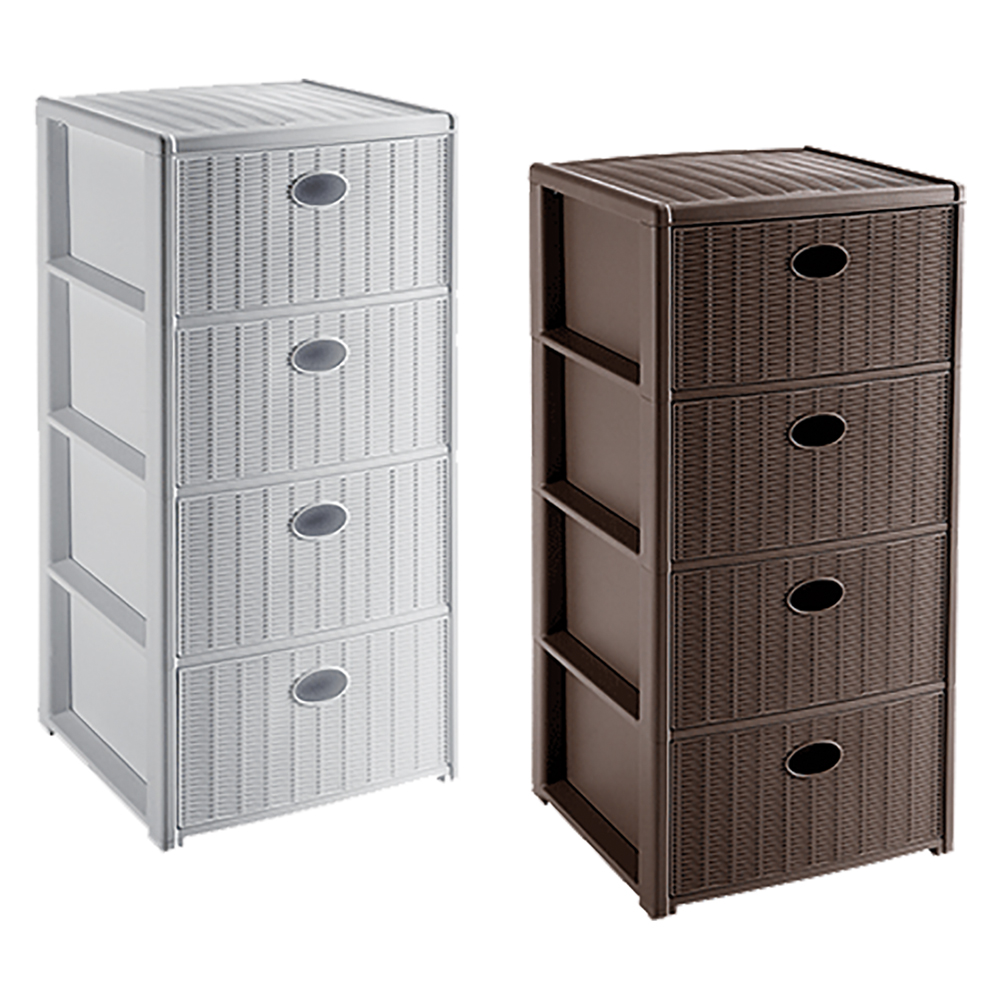 Cassettiera ‘elegance’ cm 40x40xh80 – bianca Stefanplast